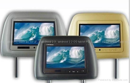 7 inch car headrest TFT LCD monitor IR  2