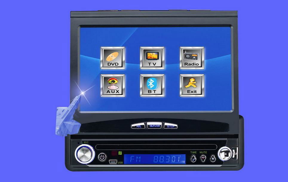 7inch Touch Screen DVD Player With TV Divx FM USB Bluetooth