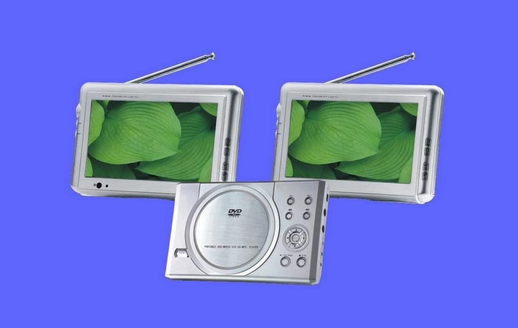 7" Dual Screen DVD/DIVX Player with TV and Games