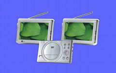 7" Dual Screen DVD/DIVX Player with TV