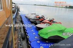 Speedboat dock, motorboat dock