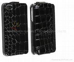 Leather case for iphone4 