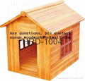 Wooden dog house