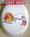 soft toilet seat with christmas printing