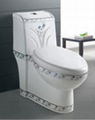 ceramics one-piece siphonic toilet 2