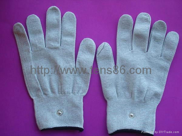 massage gloves,silver fiber conductive gloves,electrode pads 2