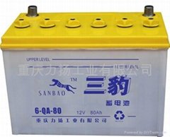 Dry Charged Car Battery 6-QA-80