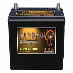 Maintenance-free Car Battery 6-QW-36T1HD