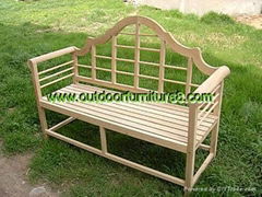 park bench(oak teak wood)