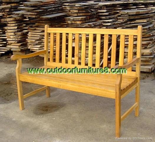 park bench(oak teak wood) 2
