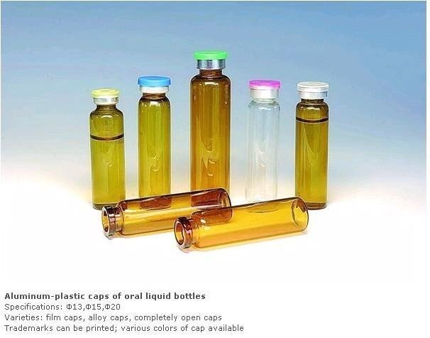 Aluminum-plastic caps of oral liquid bottles 