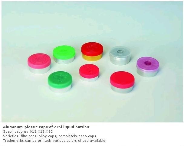 Aluminum-plastic caps of oral liquid bottles  2