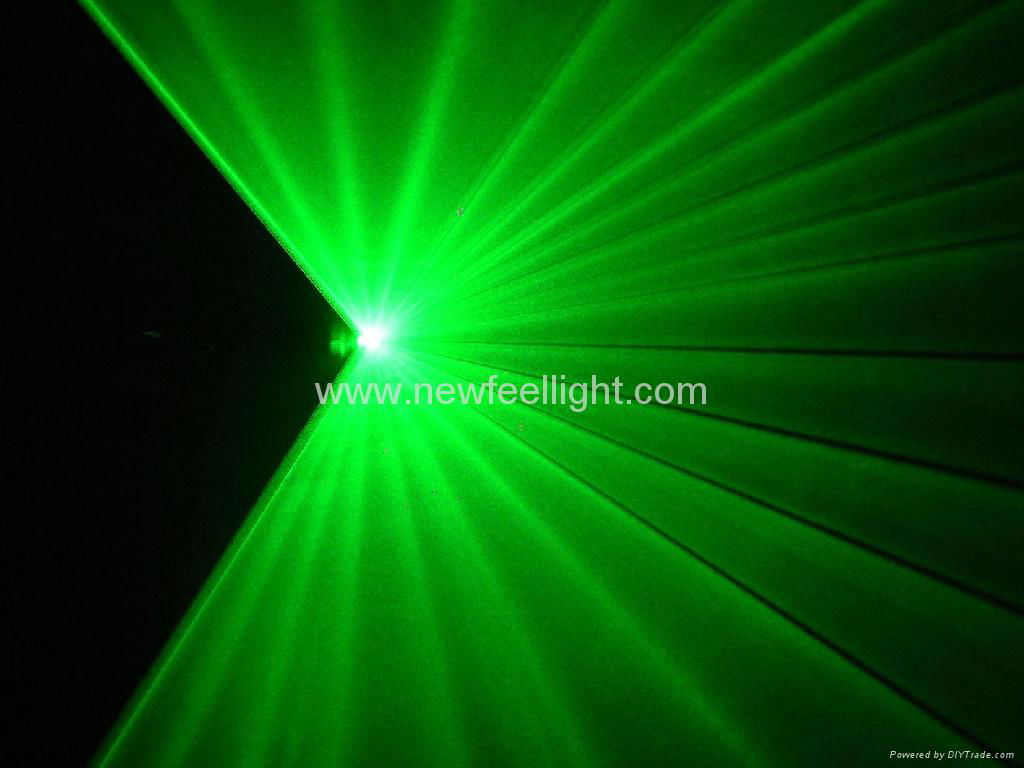 Single green color laser light 2