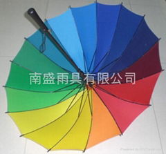 Rainbow umbrellas