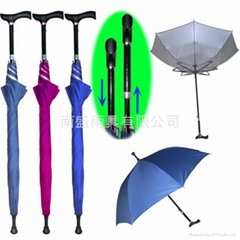 Crutches umbrella