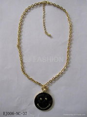 smile face necklace