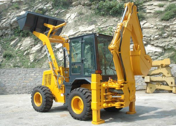 Backhoe loader with CE