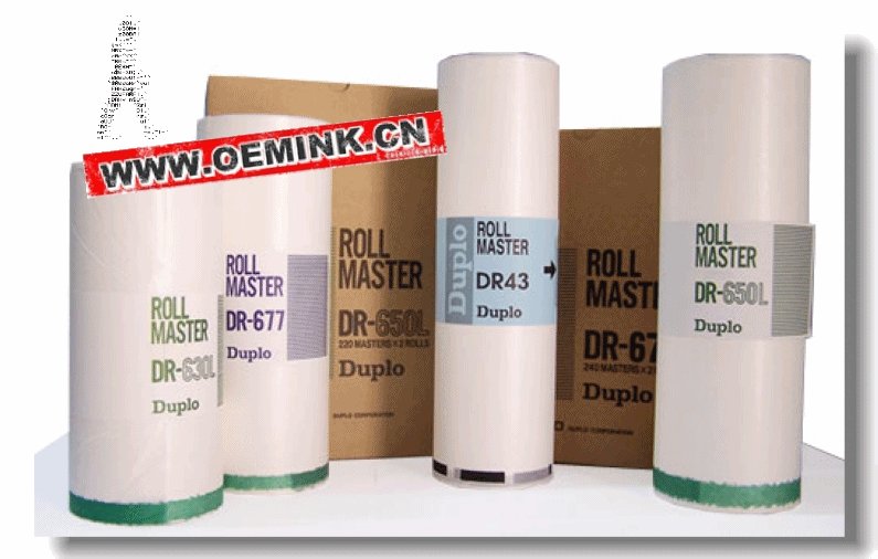 DUPLO roll Masters DRS553 A3 220 Masters X 2 rolls , Heat-Sensitive Stencil Pape 5