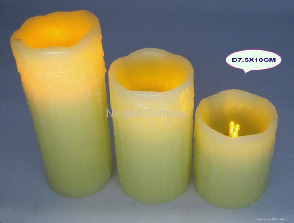 flameless candle set 3