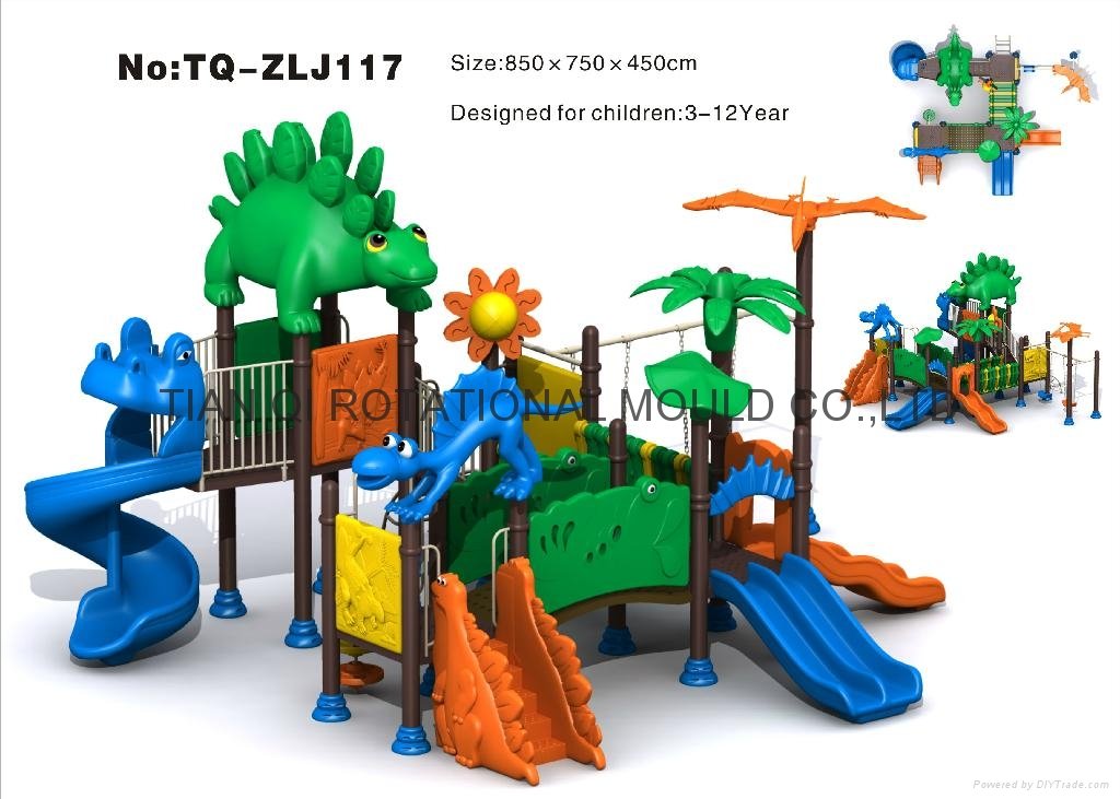 2011 Newest design Jurassic outdoor playgrounds equipment