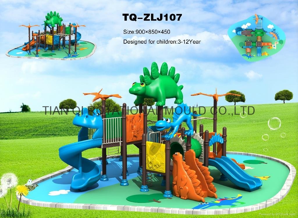 2011 Newest design Jurassic outdoor playgrounds equipment 2