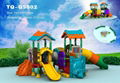2011 lovely plastic kiddie theme playgrounds equipments  2
