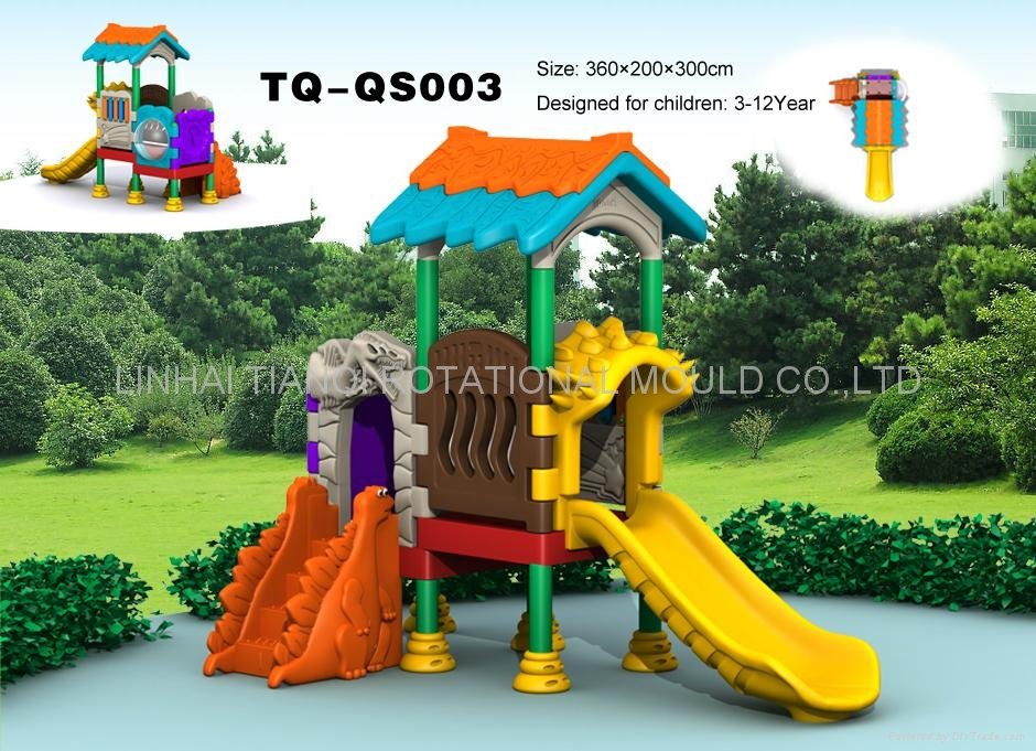 2011 lovely plastic kiddie theme playgrounds equipments  3