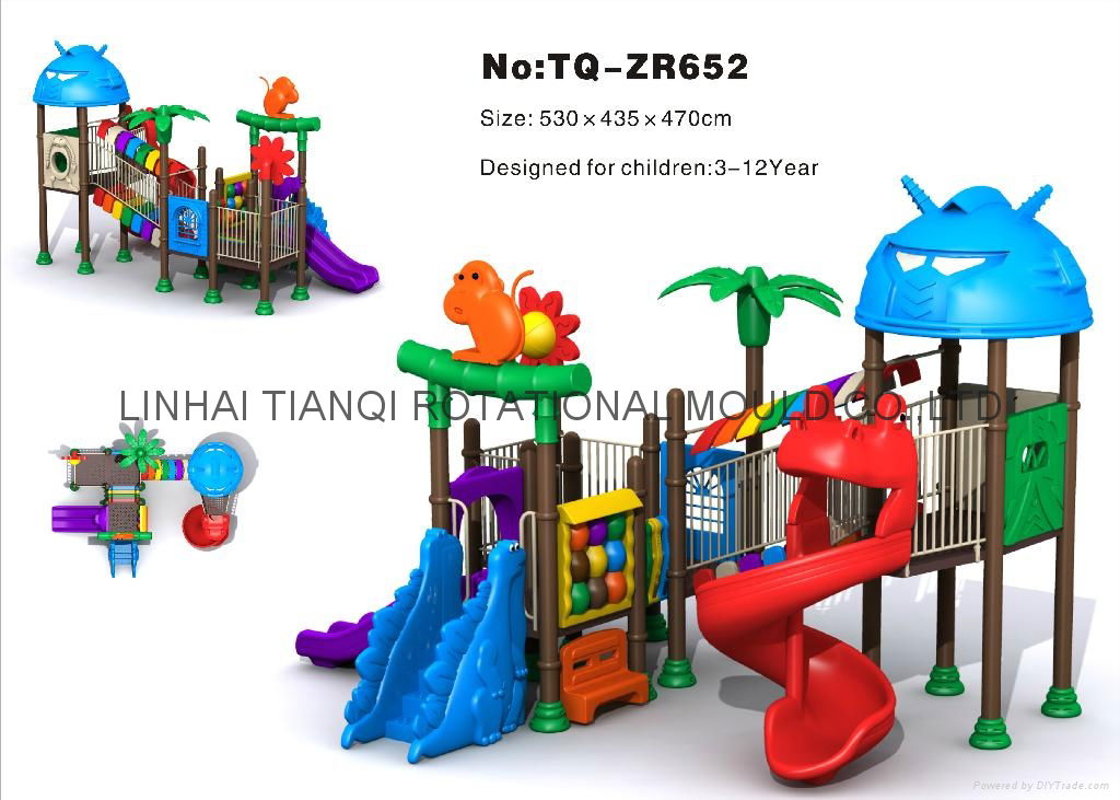 2011 Lovely outdoor playgrounds equipments  4