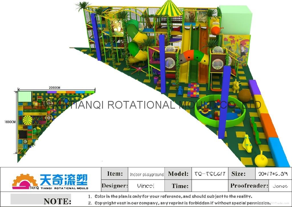  newest  colorfully  softy play equipment  with ball pool ,trampoline 3