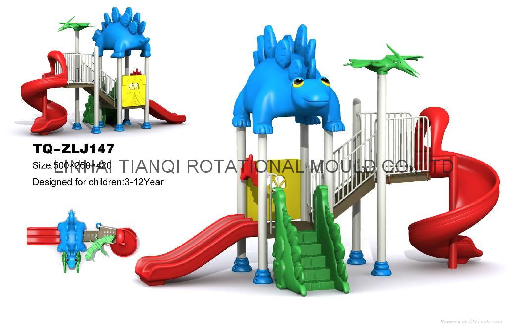 2013 Newest design Jurassic outdoor playgrounds equipment 3
