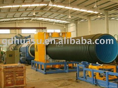 PE/PP double wall corrugated pipe line