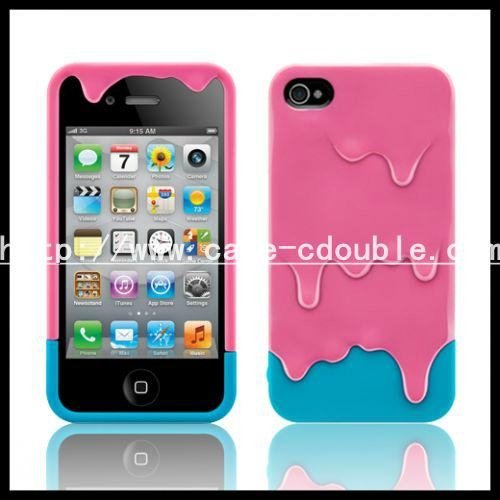 colorful melting icecream plastic hard case iPhone4S 2