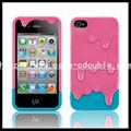 colorful melting icecream plastic hard case iPhone4S 2