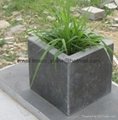 Blue limestone flowerpot/plant container 3