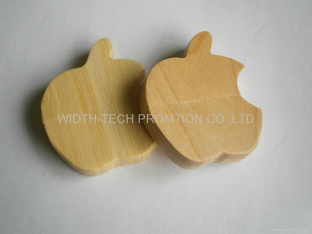 bamboo & wood card usb flash drive  2