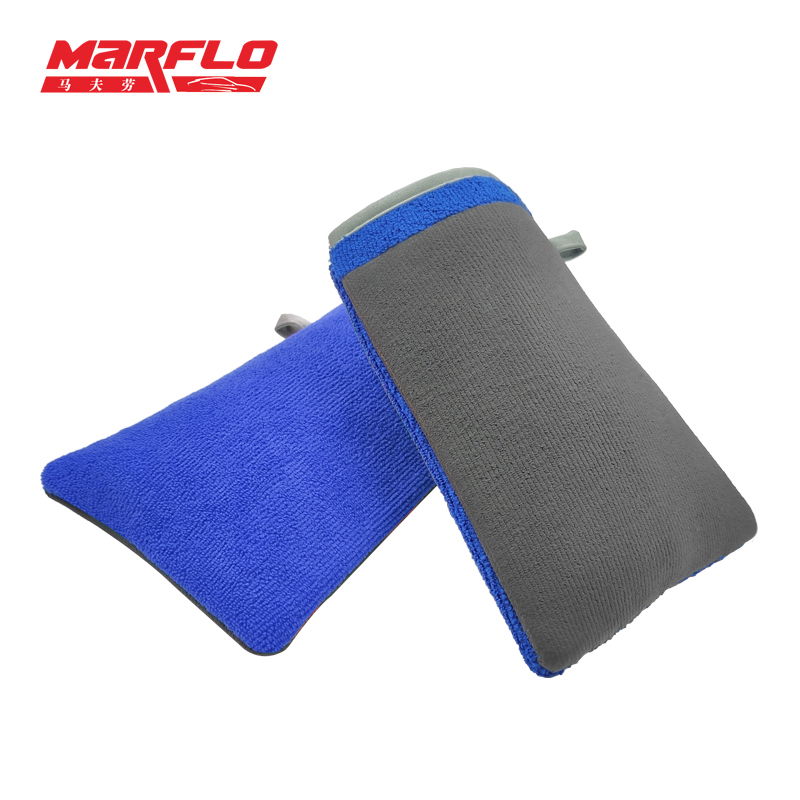 Marflo Car Washing Magic Clay Mitt Sponge Microfiber Glove with