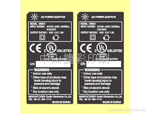Custom Made Adhesive Label Printing for Electronics