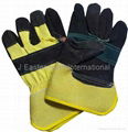 Multi Color Split Leather Working Gloves 1