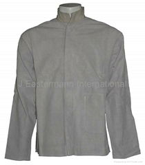 Kevlar Stitched Split Leather Welding Jacket With Velcro Closure