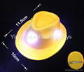 Led Flashing fedora top hat hairclip 2