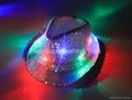 LED light up sequins fedora hat 3