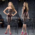 R6061 Sexy keyhole tube dress/ sexy lingerie/club dress/body stocking 5