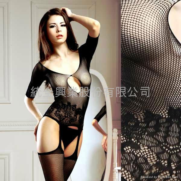 R6241 Half sleeves bodystocking sexy lingerie sexy underwear