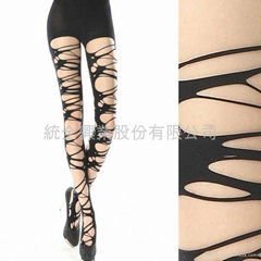 R6611 Cut Out Tube Seamless Pantyhose Tights