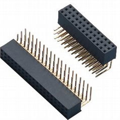 UL passDual row and single row 2.54pitch female header connectors for pcb board