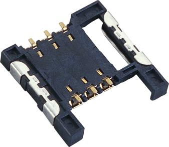 molex connectors 8P 6p sim cards sockets with push push type 2