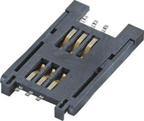 molex connectors 8P 6p sim cards sockets with push push type 5