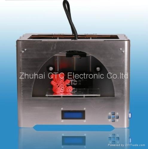Metal CTC Tuhao 3D printer Drucker dual extruder Metal Casing 2roll ABS filament