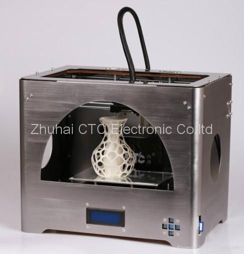 Metal CTC Tuhao 3D printer Drucker dual extruder Metal Casing 2roll ABS filament 2