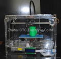 CTC Mercury 3D printer Transparent Casing with dual-nozzle SD card 2 Roll ABS